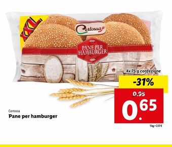 Lidl Pane per hamburger offerta