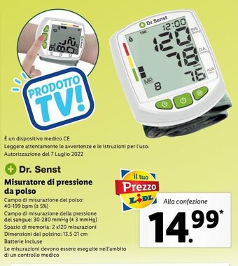 Lidl Misuratore di pressione da polso offerta