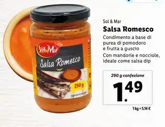 Lidl Salsa romesco offerta