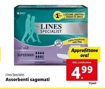Lidl Assorbenti sagomati offerta