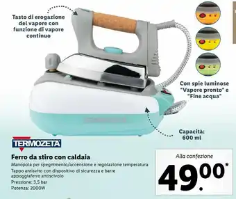 Ferro da stiro con caldaia