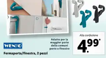 Fermaporta/finestra 2 pezzi