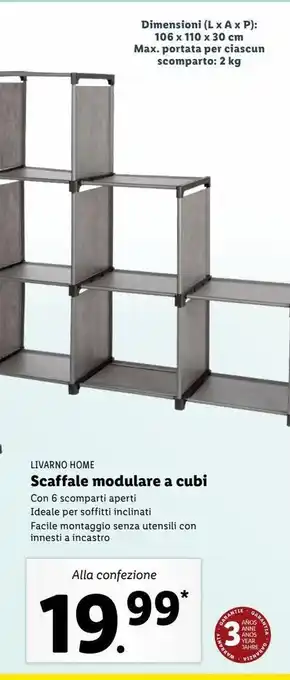 Lidl Scaffale modulabile a ubi offerta