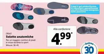 Lidl Solette anatomiche offerta