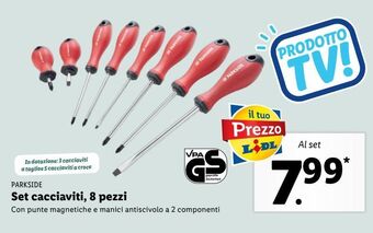 Lidl Set cacciaviti 8 pezzi offerta