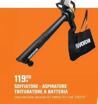 OBI Soffiatore - aspiratore trituratore a batteria offerta