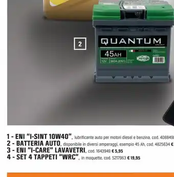 OBI Batteria auto offerta