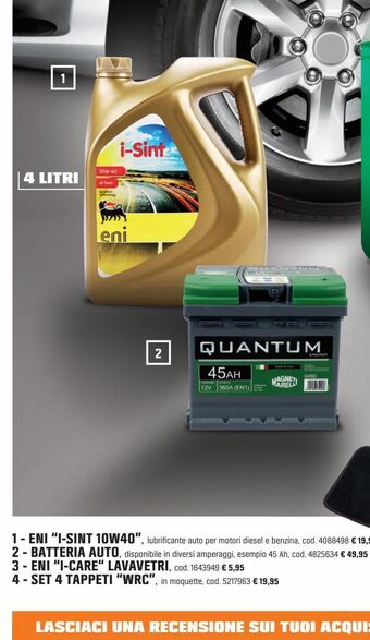 OBI Eni "i-sint 10w40" offerta