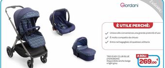 Bimbo Store Trio easy club blue offerta