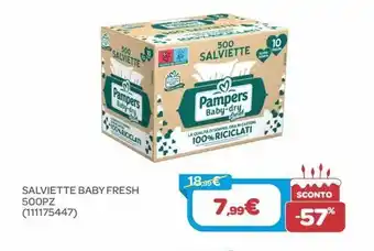 Bimbo Store Salviette baby fresh pampers offerta