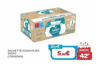 Bimbo Store Salviette acqua pura pampers offerta