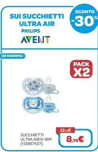 Bimbo Store Succhietti ultra air 6-18 m philips offerta