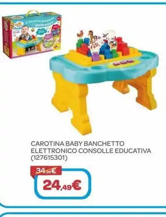 Cartonia baby banchetto elettronico consolle educativa