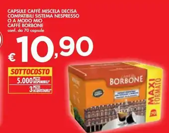 Bennet Capsule di caffè miscela decisa compatibili sistema nespresso o a modo mio caffe borbone offerta