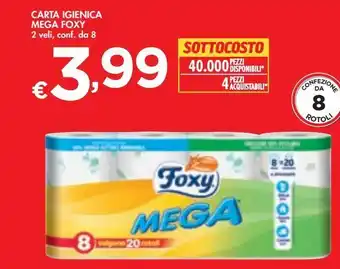 Bennet Carta igienica mega foxy 2 veli conf da 7 offerta
