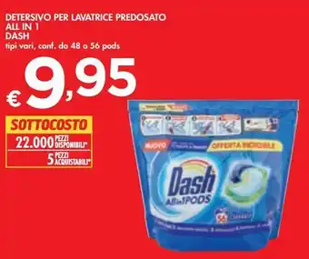 Bennet Detersivo per lavatrice predosato all in 1 dash offerta
