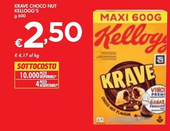 Bennet Krave choco nut kellogg's g 600 offerta