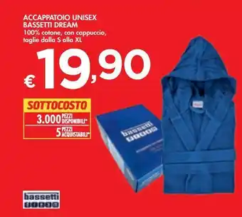 Bennet Accappatoio unisex bassetti dream offerta