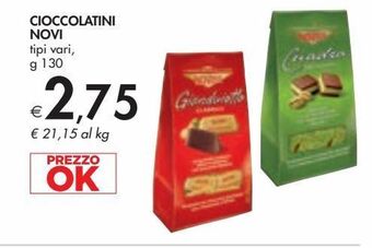 Bennet Cioccolatini novi tipi vari g 130 offerta