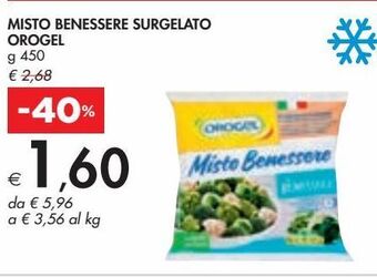 Bennet Misto benessere surgelato orogel g 450 offerta