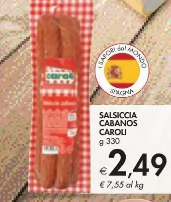 Bennet Salsiccia cabanos caroli g 330 offerta