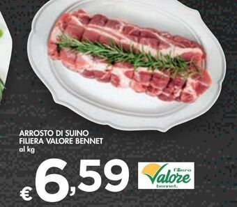 Bennet Arrosto di suino filiera valore bennet offerta