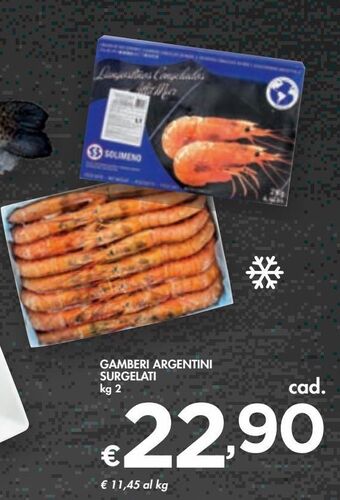 Bennet Gamberi argentini surgelati 2 kg offerta