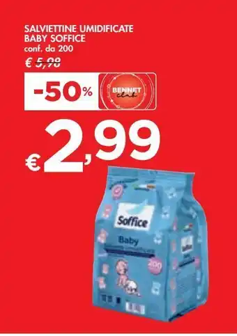 Bennet Salviettine umidificate baby soffice conf da 200 offerta