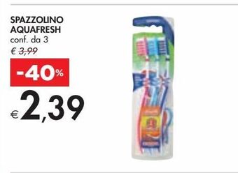 Bennet Spazzolino aquafresh conf da 3 offerta