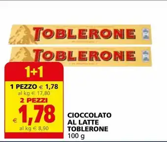 Il Gigante Cioccolato al latte toblerone offerta