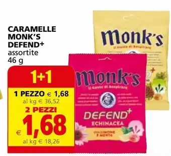Il Gigante Caramelle monks defend+ offerta