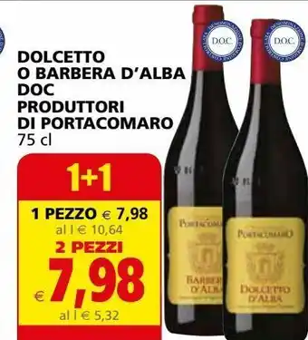 Il Gigante Dolcetto o barbera d'alba doc produttori di portacomaro offerta