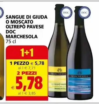 Il Gigante Sangue di giuda o moscato oltrepo' pavese doc marchesola offerta