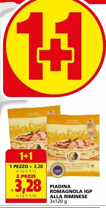 Piadina romagnola igp alla riminese