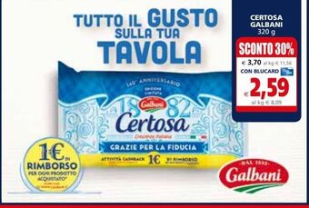 Il Gigante Certosa galbani offerta
