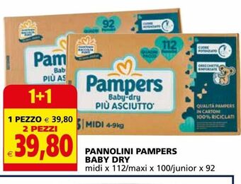 Il Gigante Pannolini pampers baby dry offerta