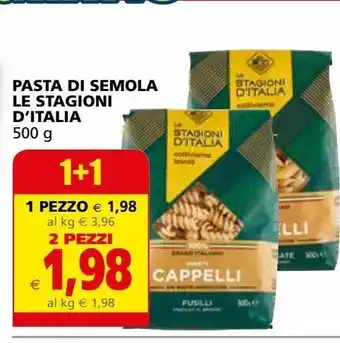Pasta di semola le stagioni d'italia