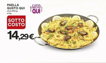 Coop Paella Gusto Qui offerta