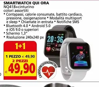 Il Gigante Smartwatch qui ora nq418+ cinturino offerta