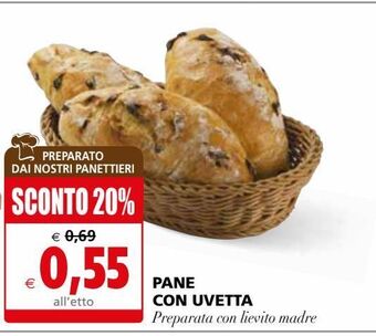 Pane con uvetta