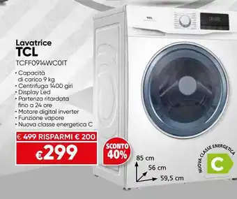Il Gigante Lavatrice tcl tcff0914wc0it offerta