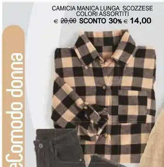 Camicia manica lunga scozzese