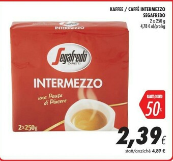 Coop Segafredo Caffè offerta