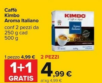 Carrefour Kimbo Caffè Aroma Italiano 250 G(ml) offerta