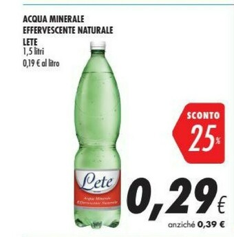 Coop Lete Acqua offerta