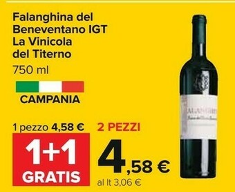 La vinicola del titerno Falanghina Beneventano IGP 750 G(ml)