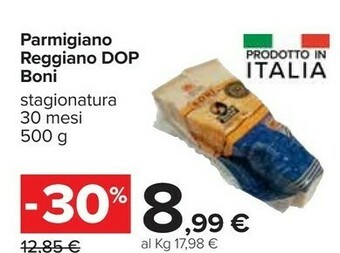 Carrefour Boni Parmigiano Reggiano DOP Oltre 30 Mesi offerta