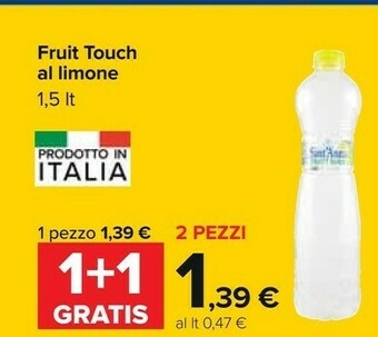 Carrefour Sant'anna Fruit Touch Al Limone 1,5 Lt offerta