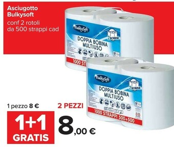 Bulkysoft Asciugotto 2 Rotoli