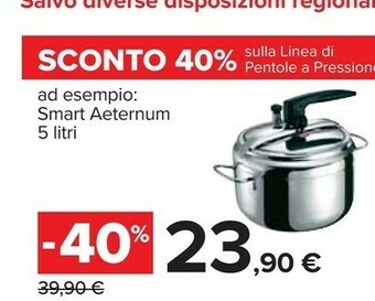 Carrefour Aeternum Pentola a pressione offerta